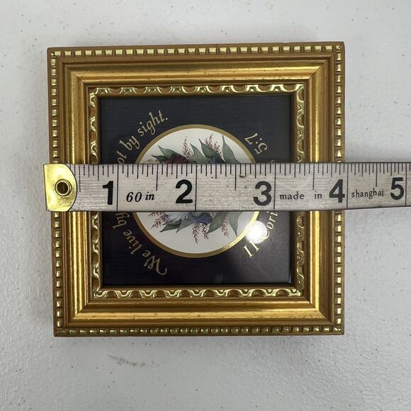 Heartfelt Collectible A Touch of Life II Corinthians 5:7 4x4 Inch Live By Faith - Picture 9 of 10